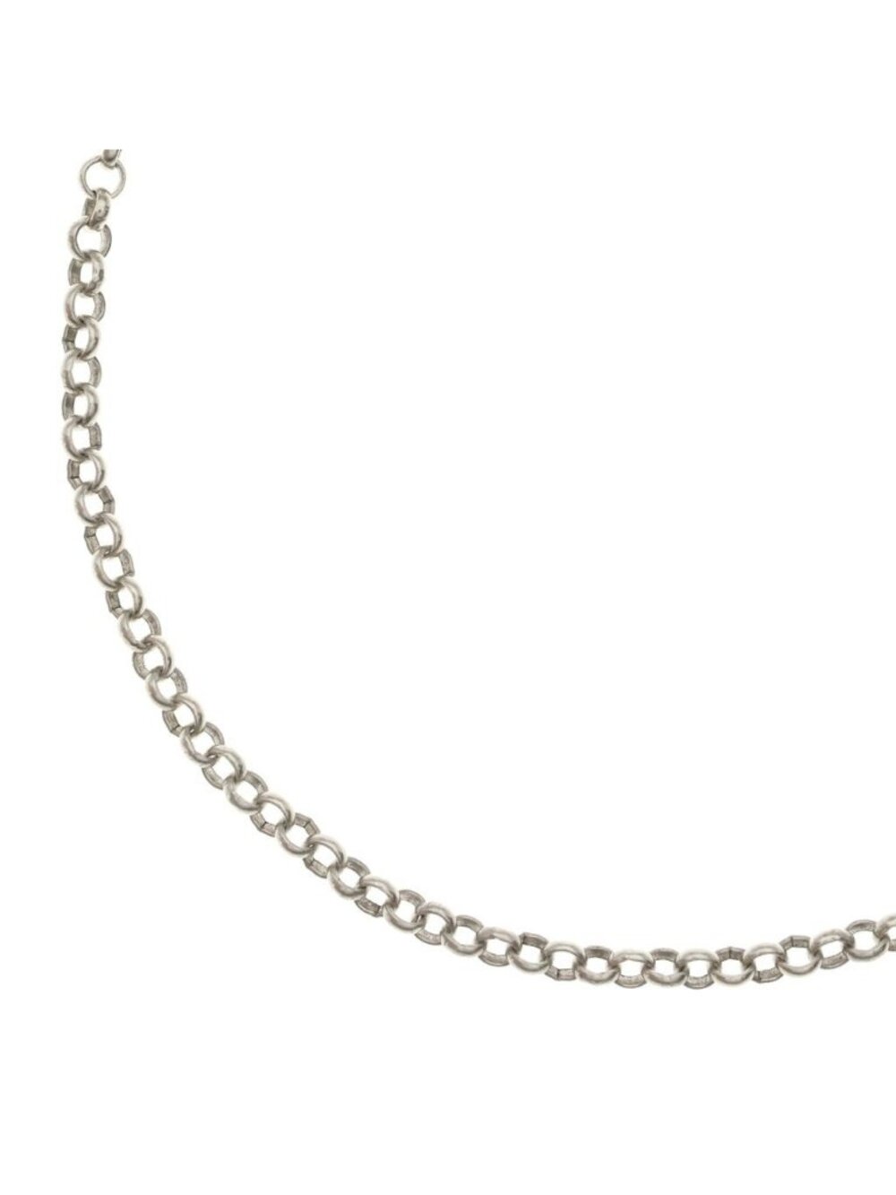 Chrome Hearts Roll Chain Necklace Silver